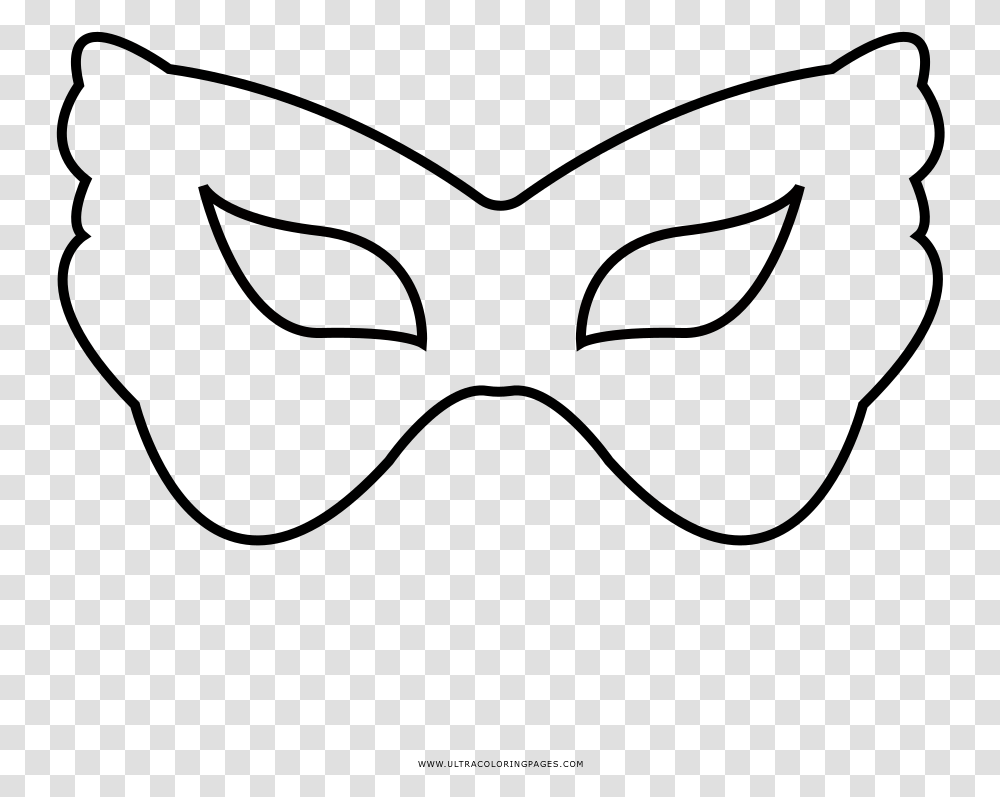 Carnaval Mask Coloring, Gray, Outdoors, Face Transparent Png