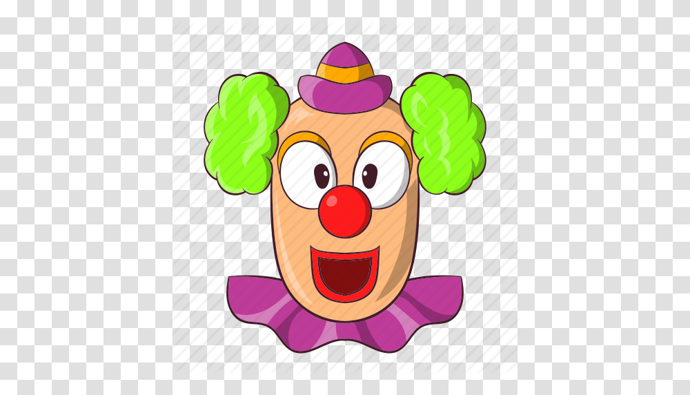 Carnival Cartoon Circus Clown Face Happy Smile Icon, Performer, Hat, Apparel Transparent Png