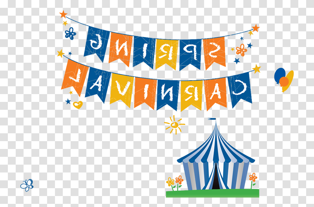 Carnival Flag Banner Clipart, Circus, Leisure Activities, Alphabet Transparent Png