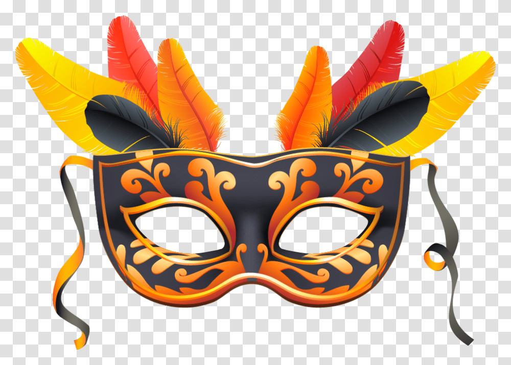 Carnival Janeiro Dance De Mask Rio In Clipart Mscaras Carnaval, Crowd, Parade, Lifejacket, Vest Transparent Png