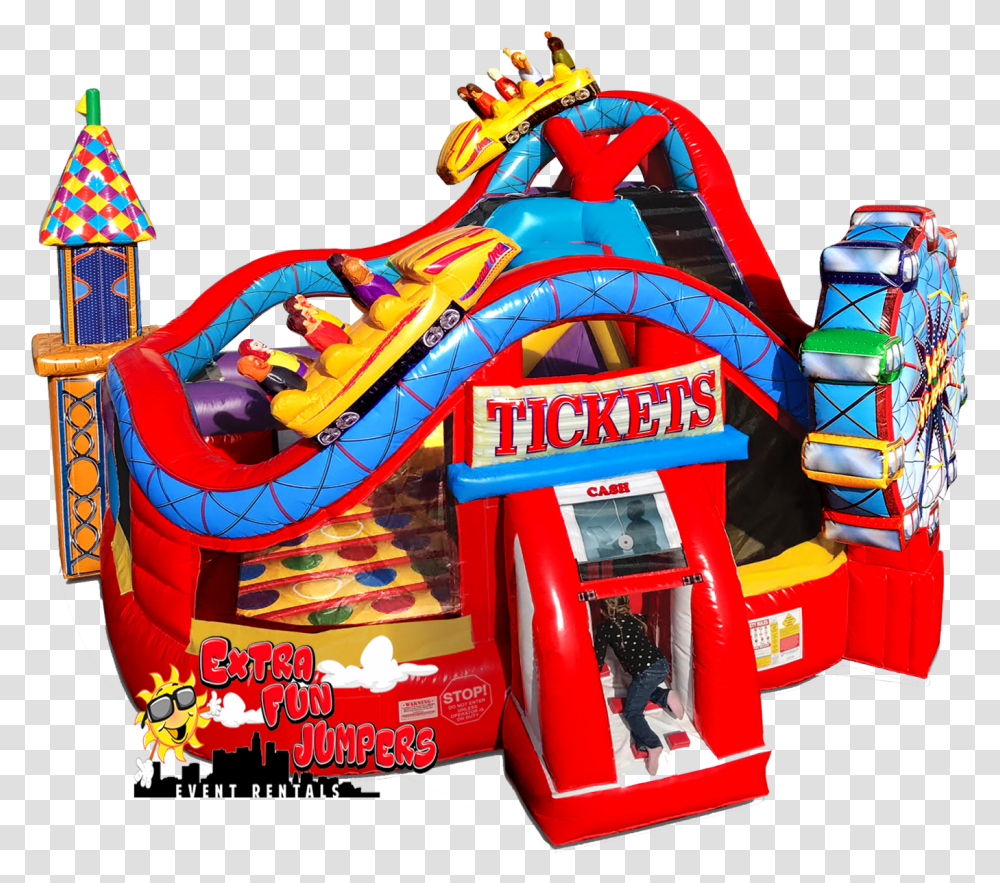 Carnival Jumpers, Arcade Game Machine, Fire Truck, Vehicle, Transportation Transparent Png