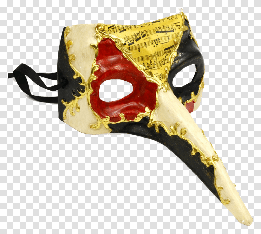 Carnival Mask Golden, Beak, Bird, Animal, Head Transparent Png