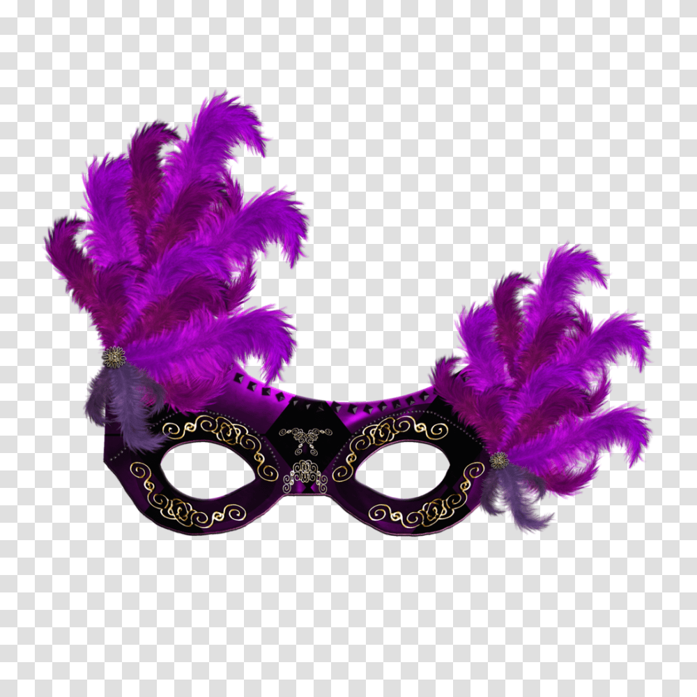Carnival Mask, Holiday, Apparel, Feather Boa Transparent Png