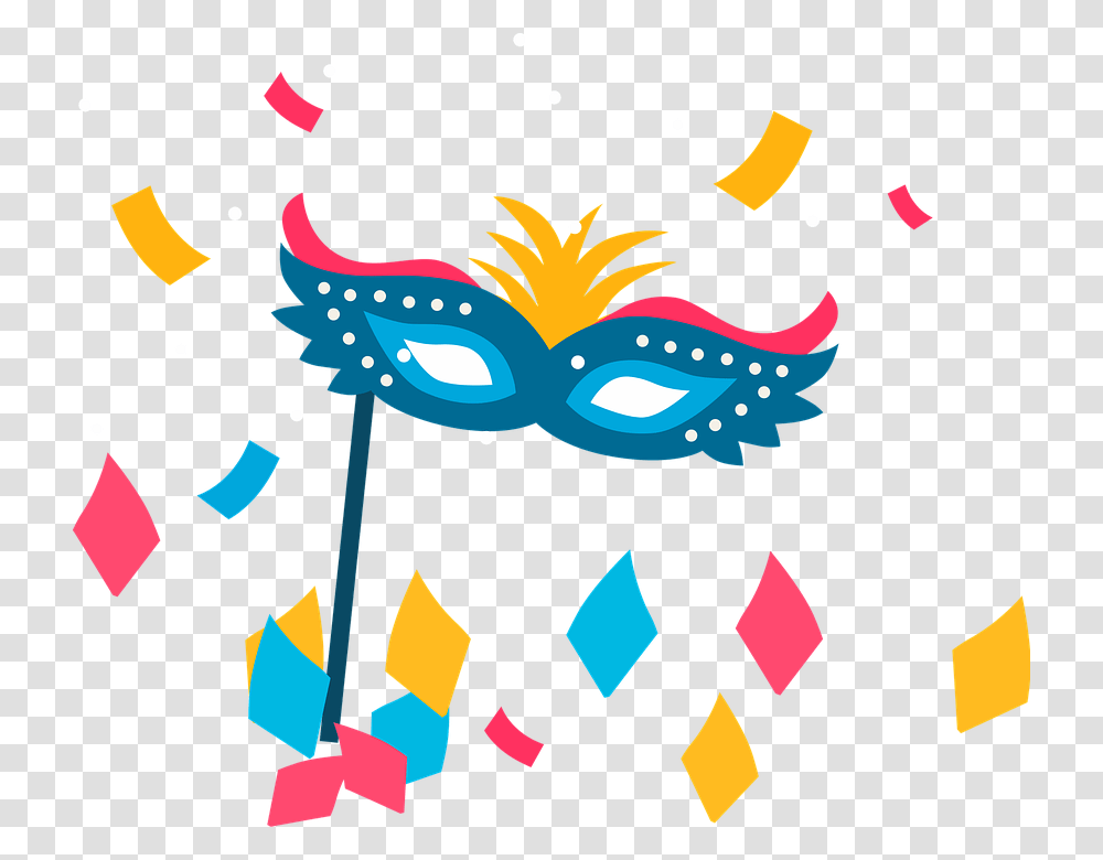 Carnival Mask, Holiday, Parade, Crowd, Paper Transparent Png
