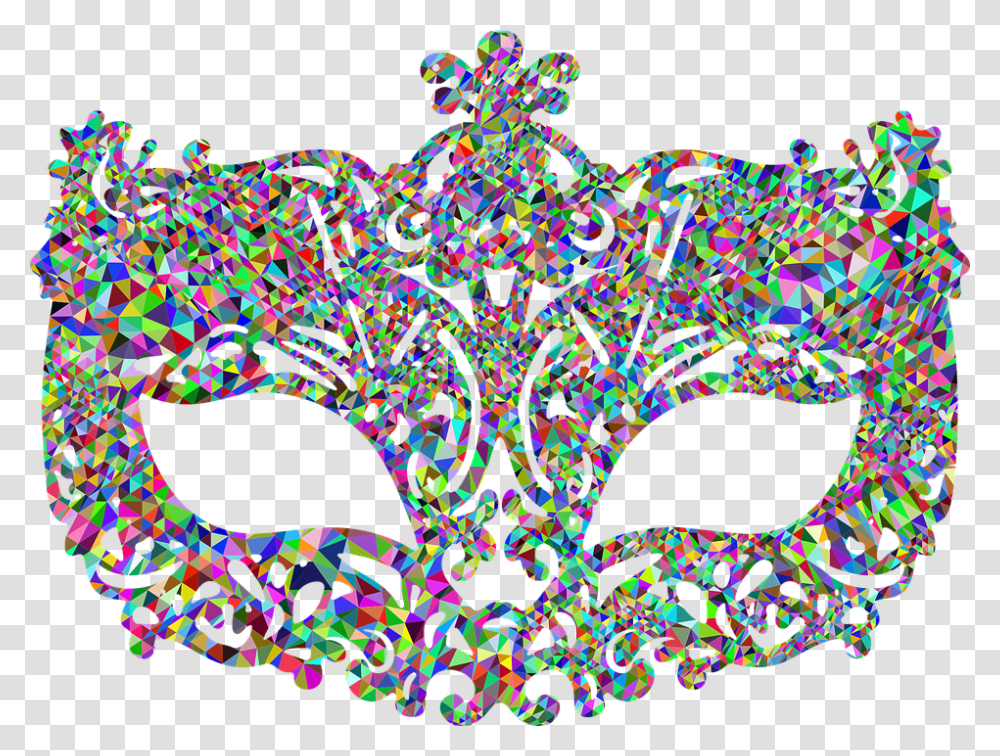 Carnival Mask Masquerade Party Decorative Background Masquerade Clipart, Pattern, Ornament, Fractal, Rug Transparent Png