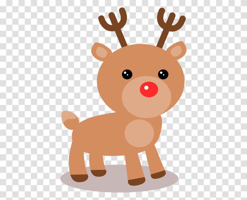 Carnivorandeertail Santa's Reindeer Clip Art, Toy, Animal, Mammal, Pig Transparent Png