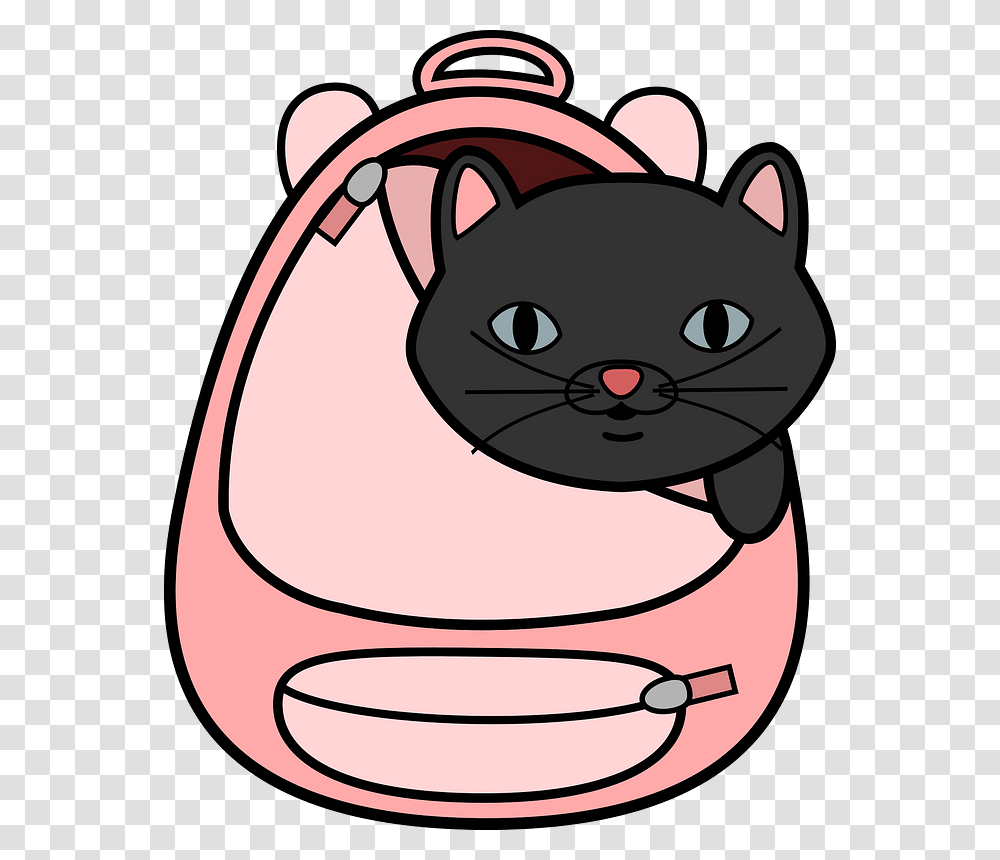 Carnivorandog Like Mammalcat Cat In Bag Cartoon, Pet, Animal, Kitten Transparent Png