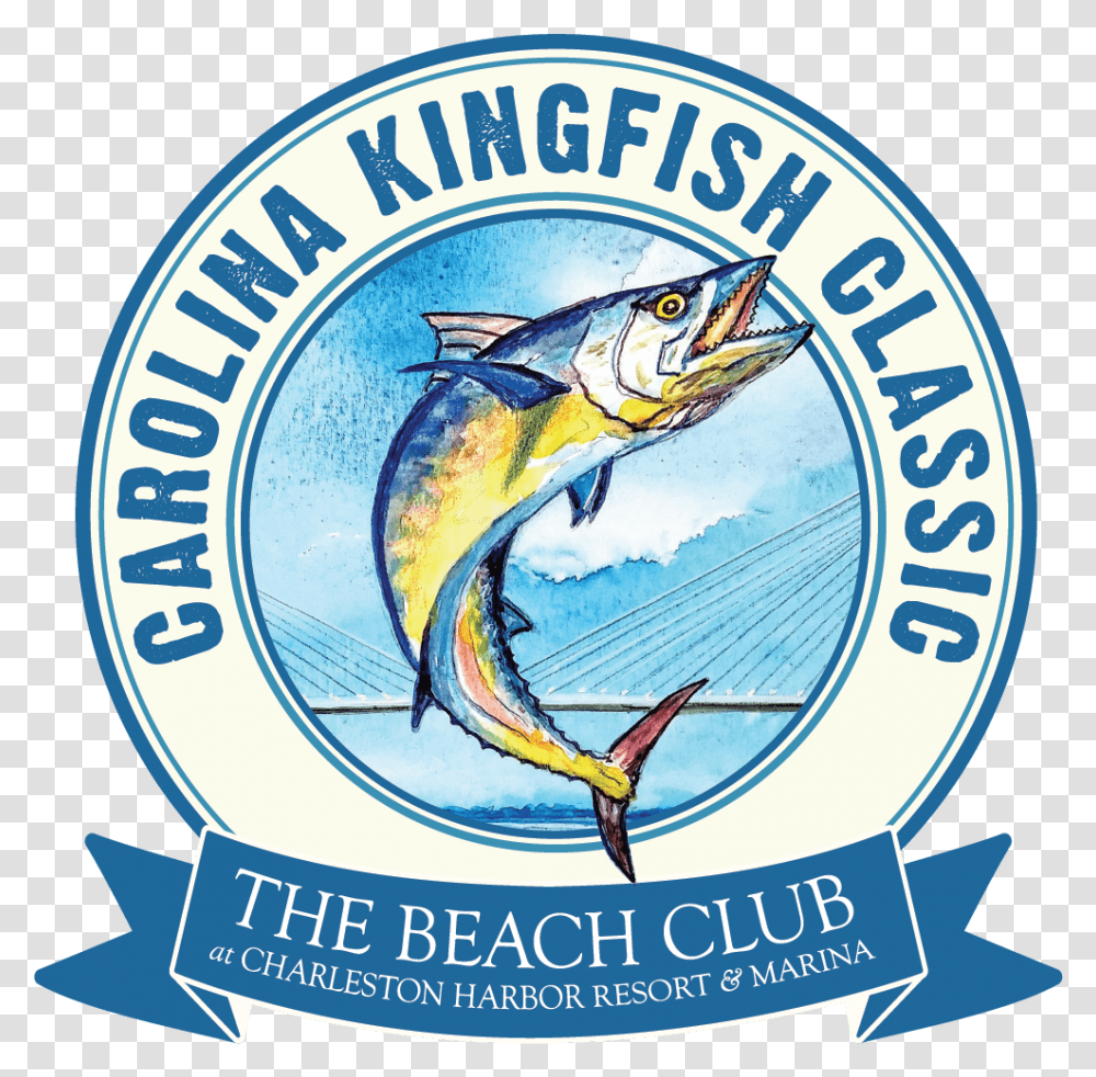 Carolina Kingfish Classic, Label, Sea Life, Animal Transparent Png