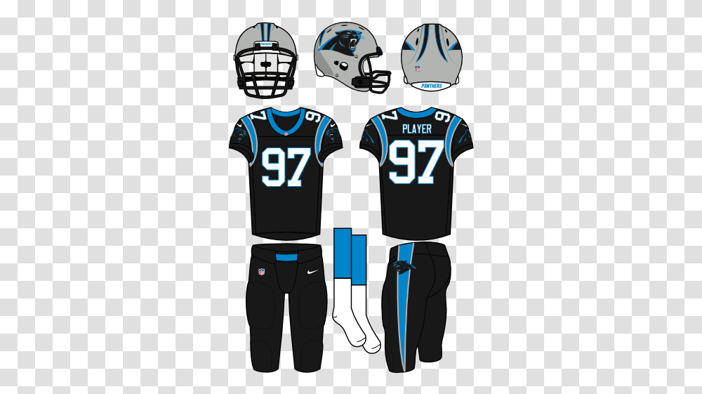Carolina Panthers Home Uniform National Football League Denver Broncos Alternate Uniform, Clothing, Apparel, Shirt, Jersey Transparent Png