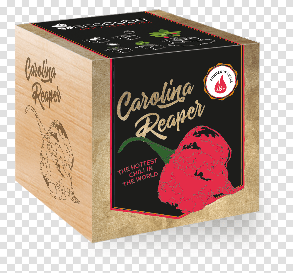 Carolina Reaper Ecocube, Label, Jar, Pottery Transparent Png