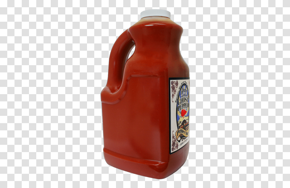 Carolina Reaper Sauce 1 Gallon, Ketchup, Food, Bottle, Beverage Transparent Png