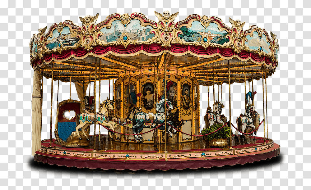Carousel Clipart Piazza Della Repubblica, Amusement Park, Theme Park, Painting, Altar Transparent Png