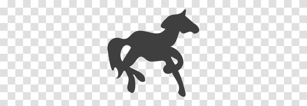 Carousel Clipart Pony, Silhouette, Stencil, Animal, Statue Transparent Png