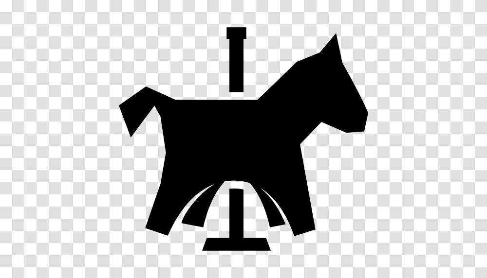 Carousel Funfair Animals Horse Icon, Gray, World Of Warcraft Transparent Png
