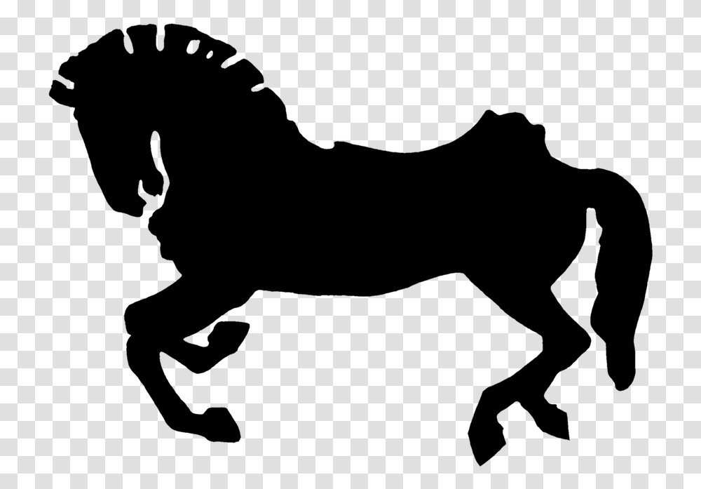 Carousel Horse Carousel Horse Ride Turn Horse Silhouette, Gray, World Of Warcraft Transparent Png