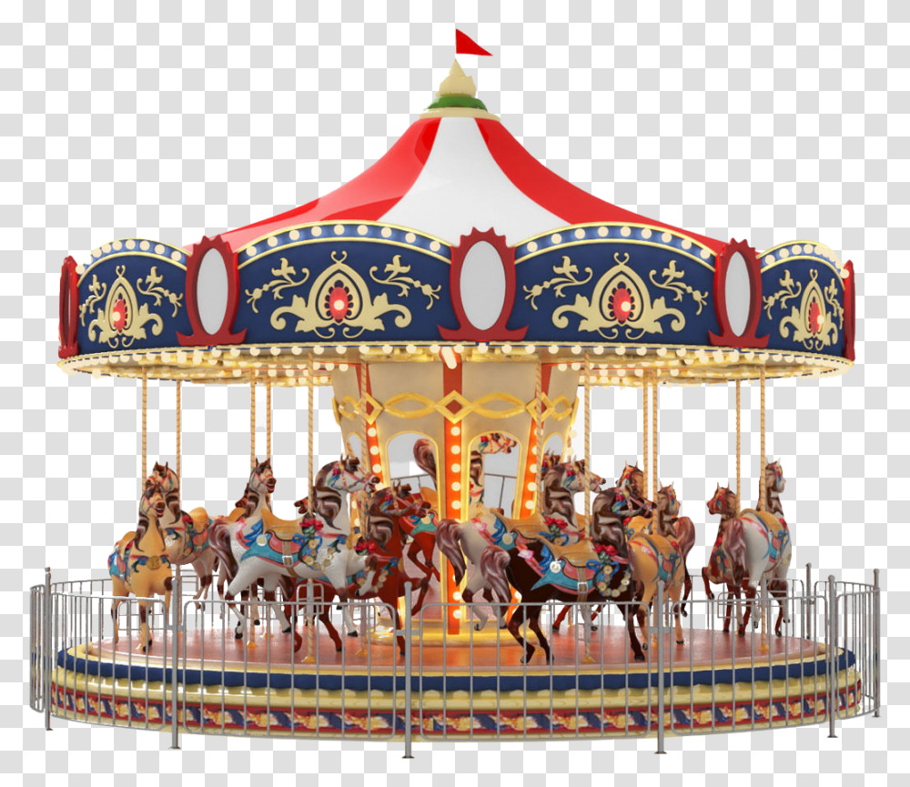 Carousel Images Carousel 3d Model Free, Amusement Park, Theme Park, Horse, Mammal Transparent Png