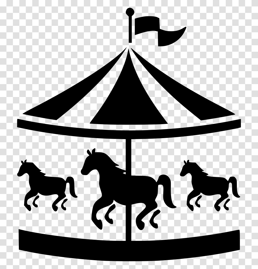 Carousel, Sport, Stencil, Horse, Mammal Transparent Png