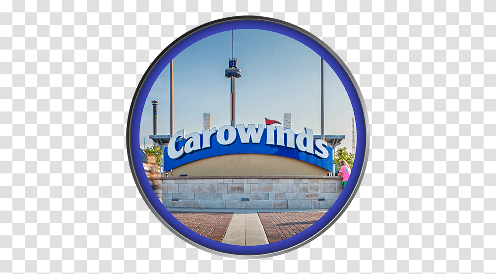 Carowinds Entrance Circle, Person, Human, Logo, Symbol Transparent Png