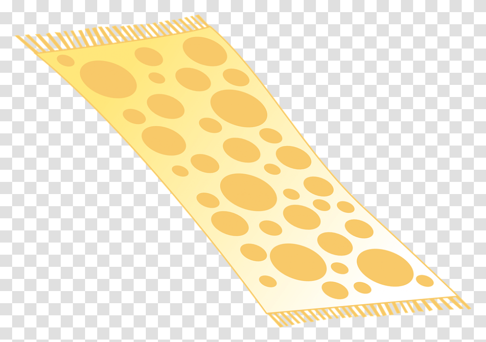 Carpet Yellow Dots, Food, Triangle, Rug, Bread Transparent Png
