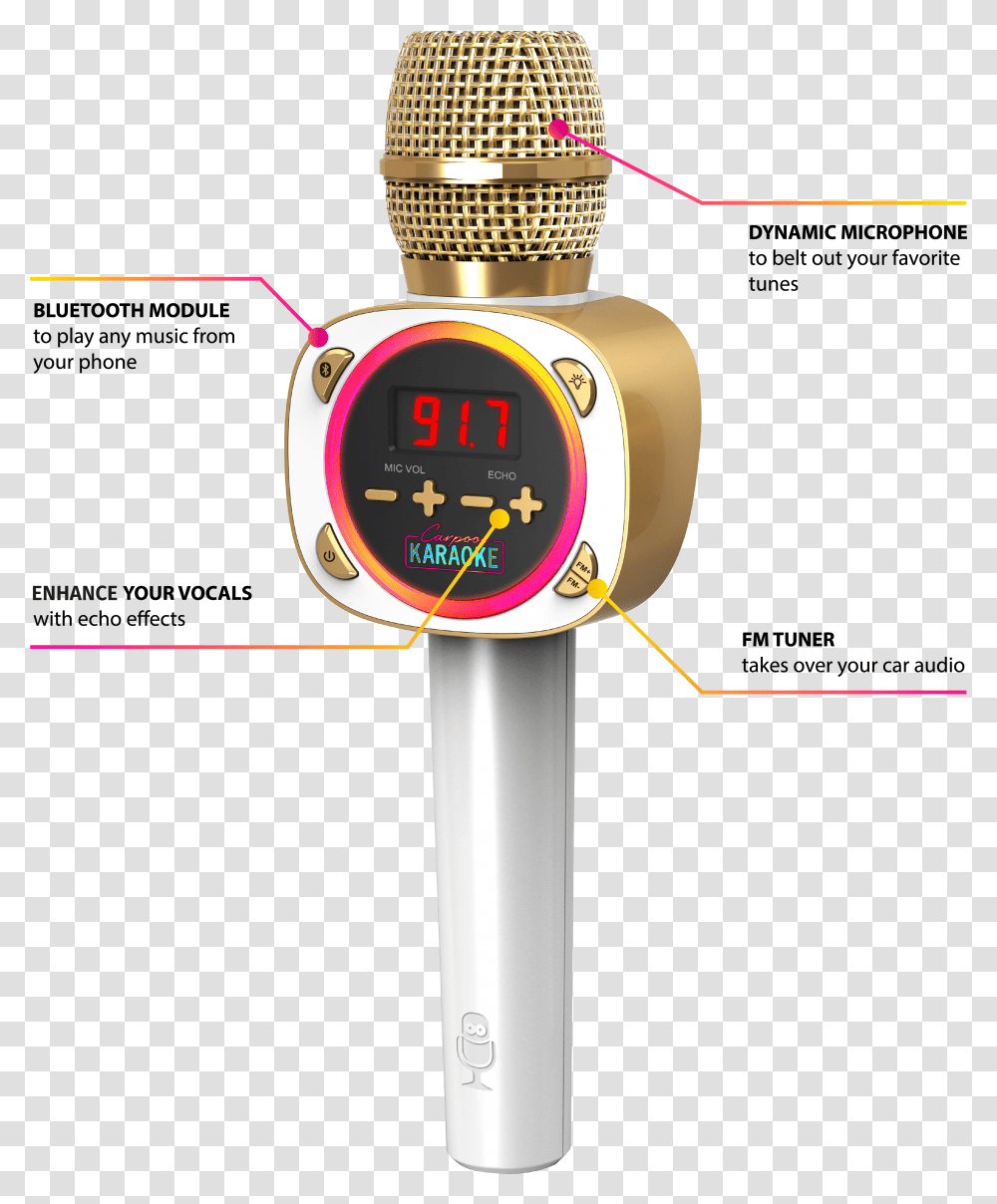 Carpool Karaoke Microphone, Wristwatch, Digital Watch, Lamp Transparent Png
