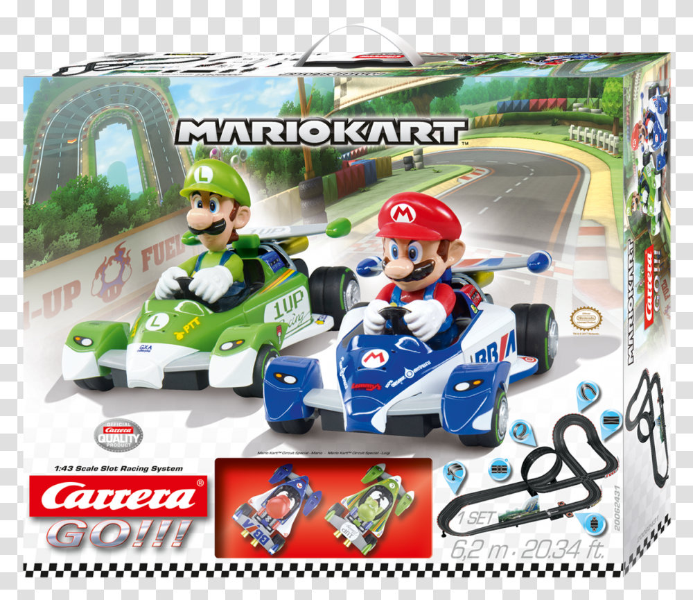 Carrera Go Mario Kart Mario Kart Carrera Race Track, Vehicle, Transportation, Toy, Automobile Transparent Png