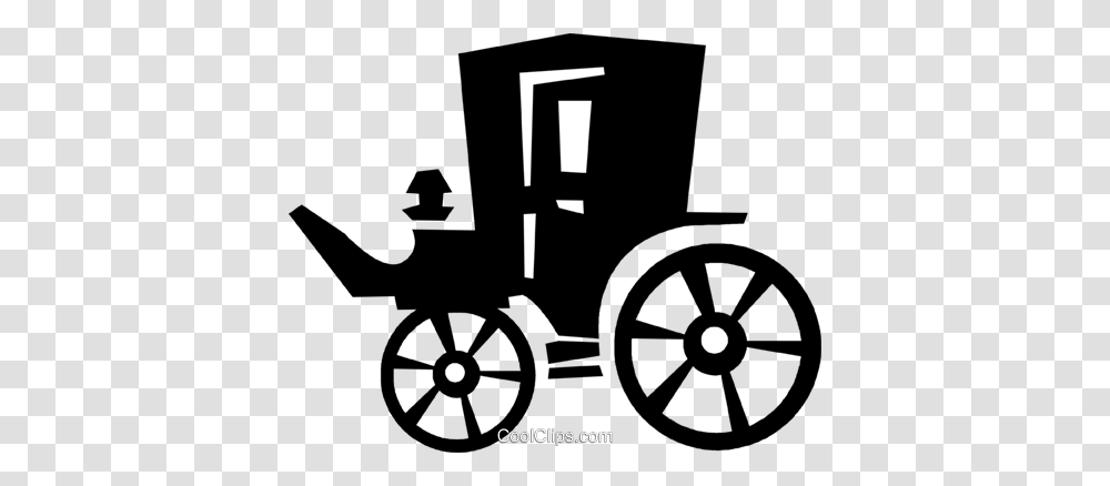 Carriage Royalty Free Vector Clip Art Illustration, Chair, Furniture, Wheel, Machine Transparent Png