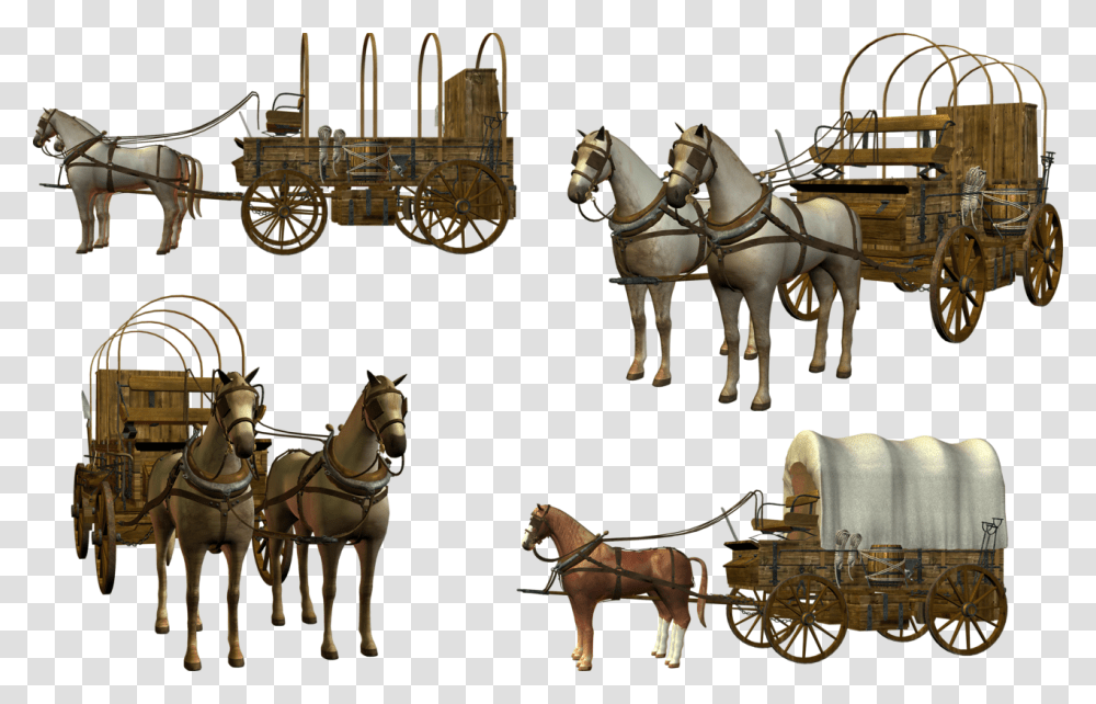 Carriage, Transport, Horse Cart, Wagon, Vehicle Transparent Png