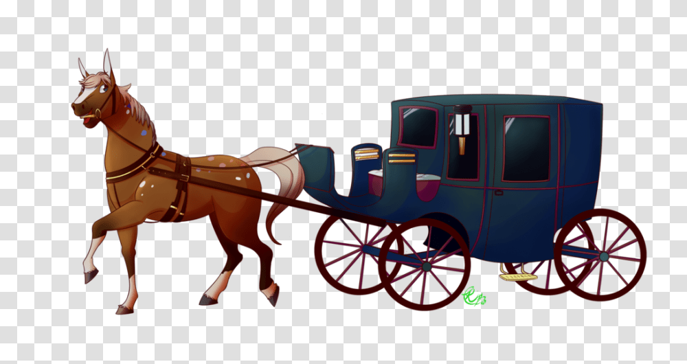 Carriage, Transport, Horse, Mammal, Animal Transparent Png