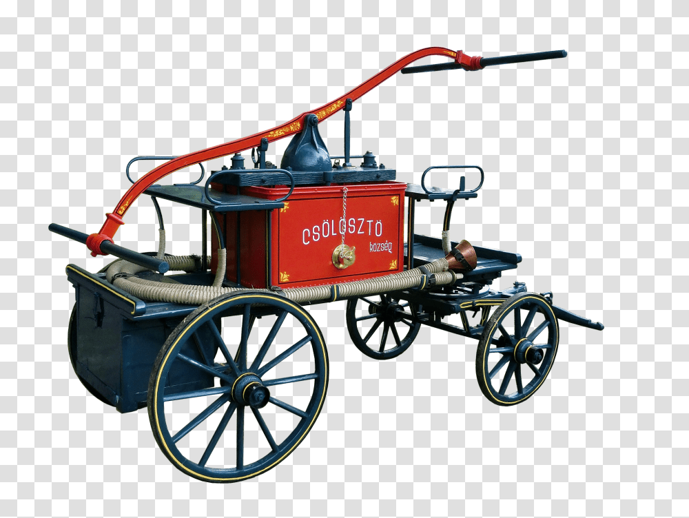Carriage, Vehicle, Transportation, Fire Truck Transparent Png