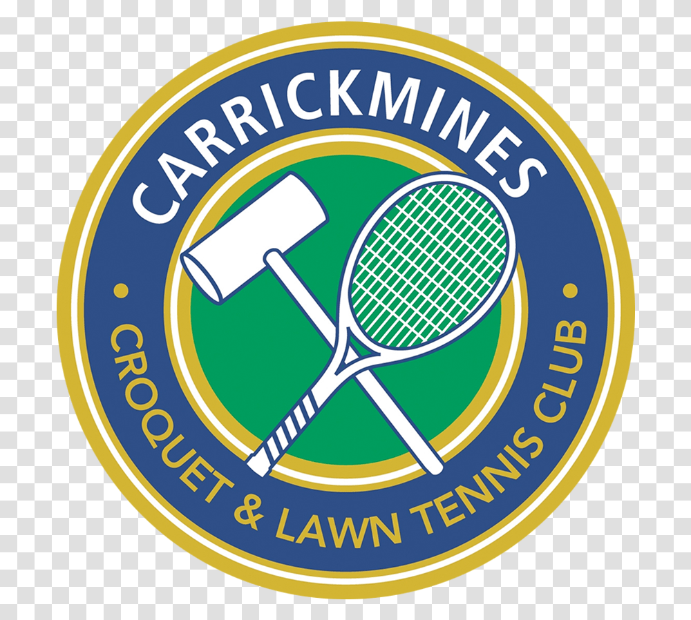 Carrickmines Croquet Lawn Tennis Club Emblem, Logo, Symbol, Trademark, Label Transparent Png