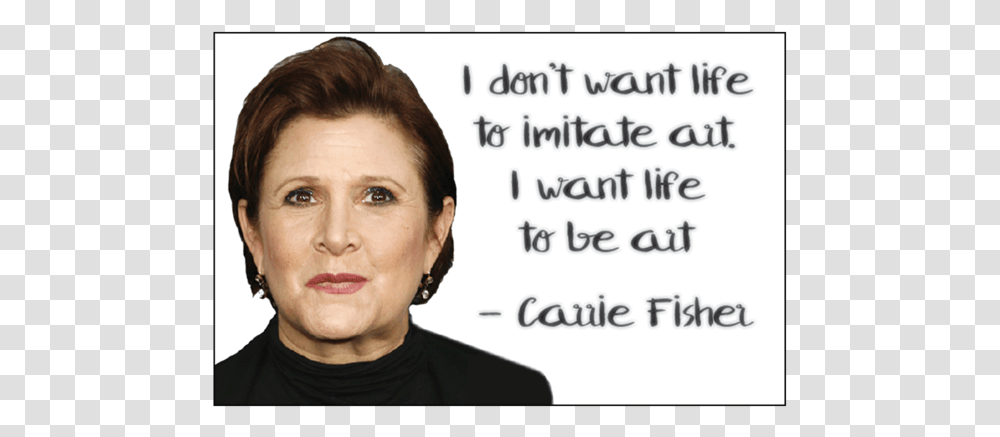 Carrie Fisher Magnet Gone Girl, Face, Person, Head Transparent Png
