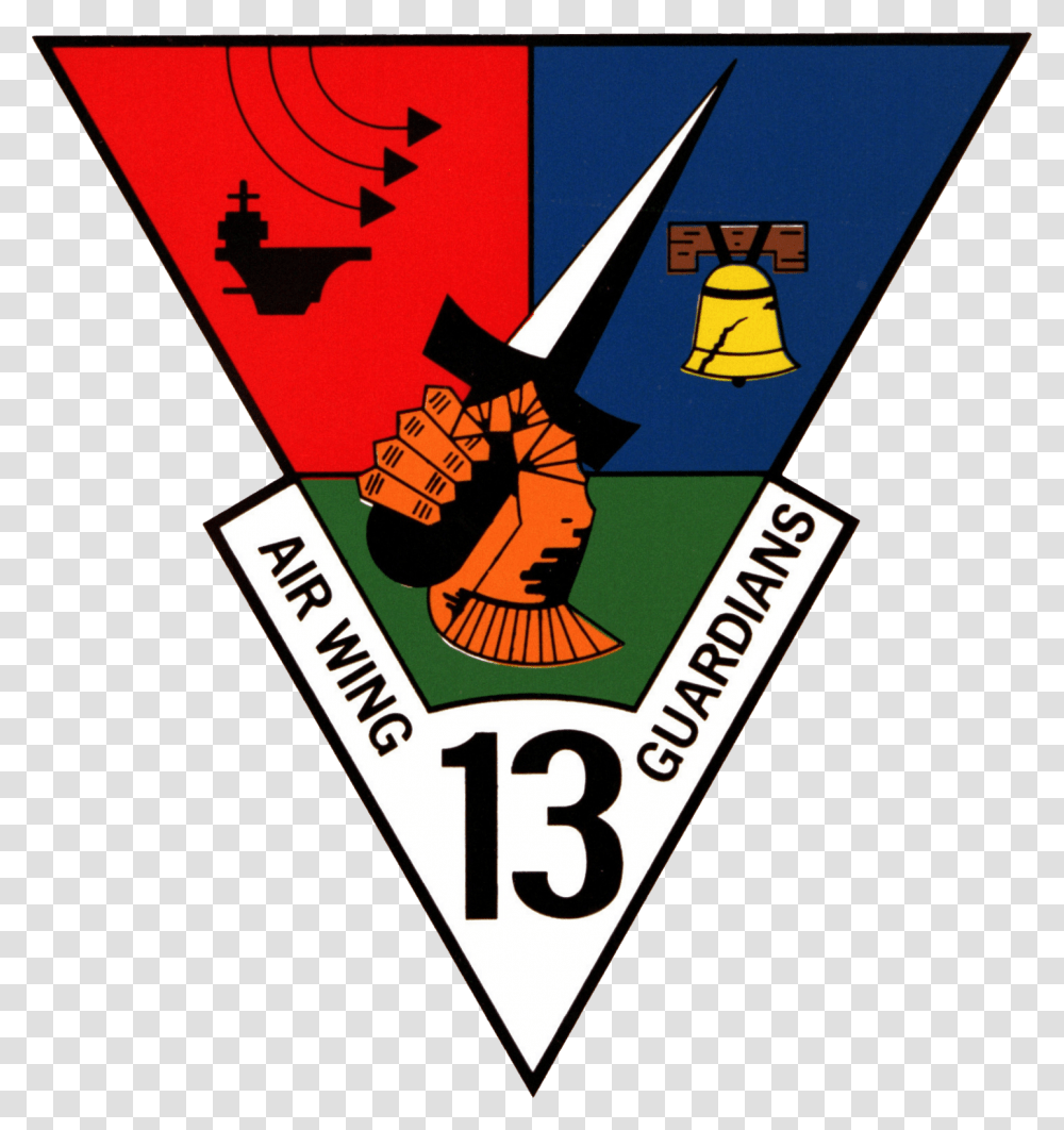 Carrier Air Wing 13 Patch 1980s Poster, Hand, Emblem, Logo Transparent Png