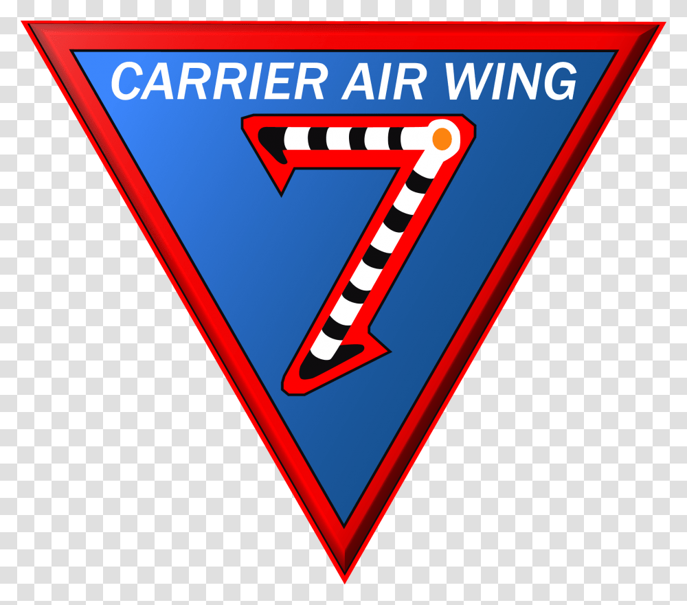 Carrier Air Wing 7 Patch 2015 Carrier Air Wing Seven, Triangle, Number Transparent Png