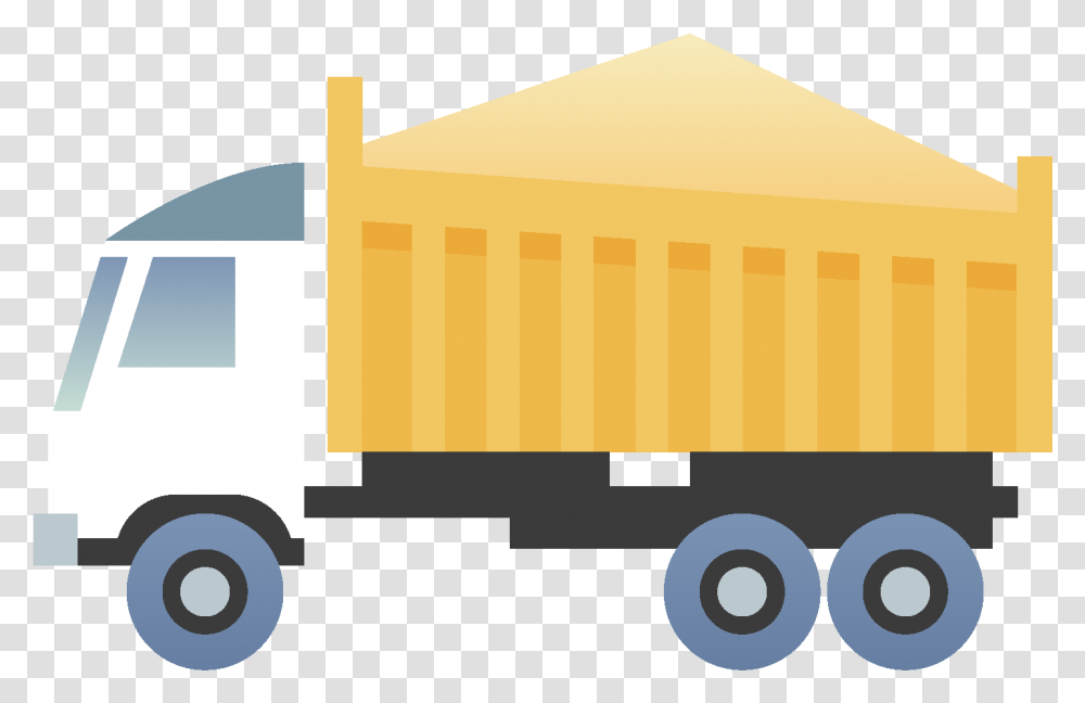 Carro De Dibujos Animados Tirando Del Elemento Tierra Illustration, Moving Van, Vehicle, Transportation, Cardboard Transparent Png