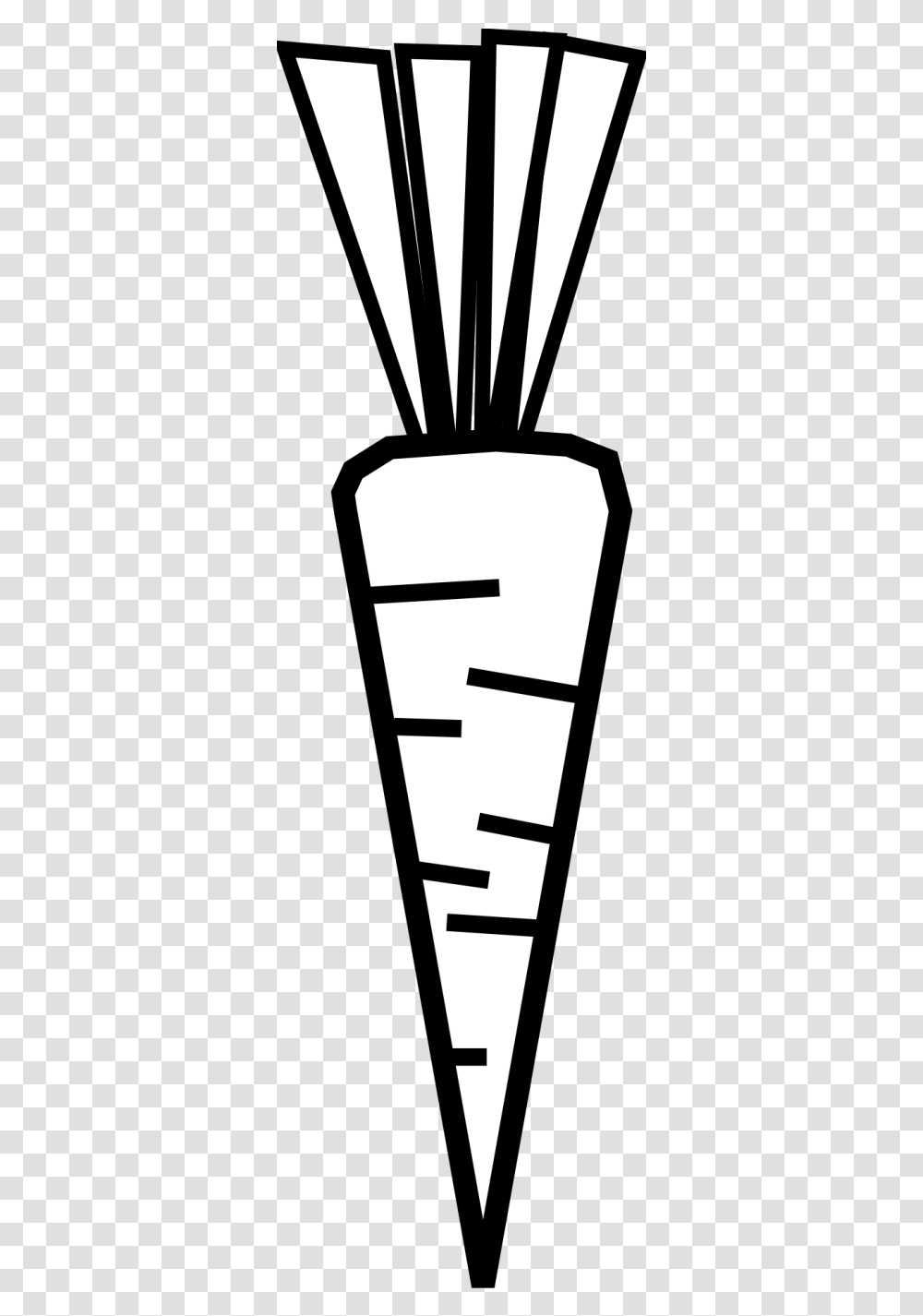 Carrot Black And White, Number, Stencil Transparent Png