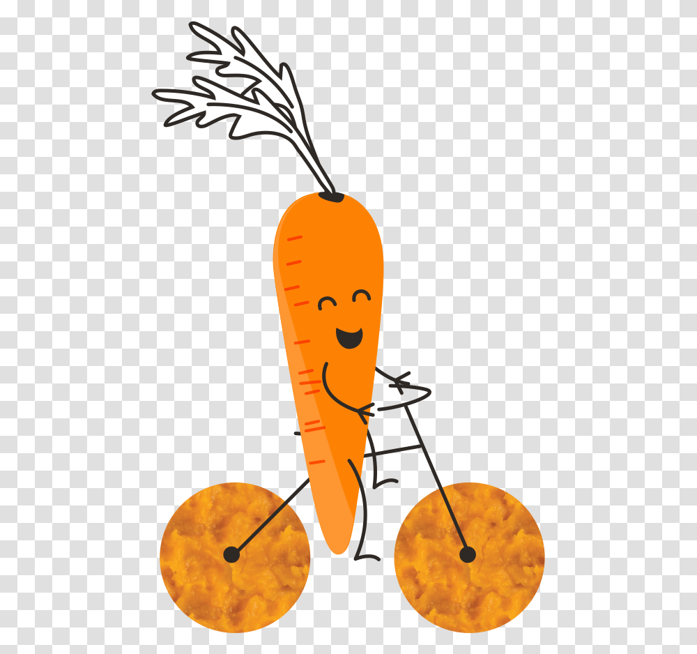 Carrot Clipart Vegetable Individual Carrot On A Bicycle, Plant, Food Transparent Png