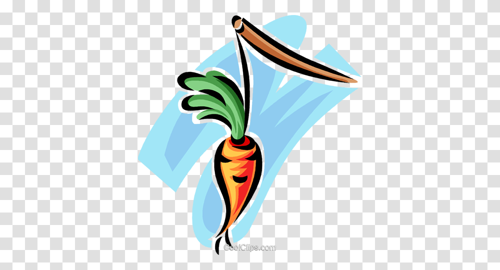 Carrot Dangling On A Stick Royalty Free Vector Clip Art, Plant, Vegetable, Food, Musical Instrument Transparent Png