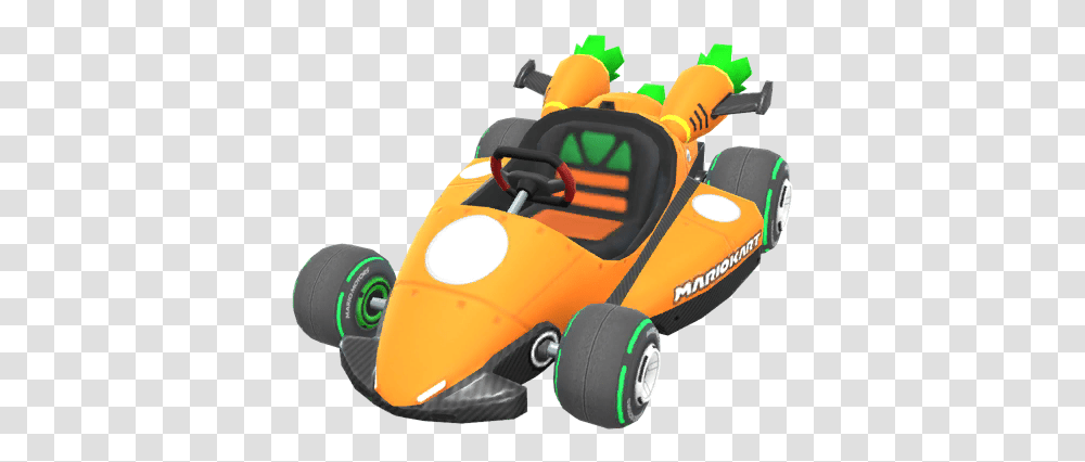 Carrot Kart Super Mario Wiki The Mario Encyclopedia Mario Kart Tour Cars, Vehicle, Transportation, Toy, Lawn Mower Transparent Png
