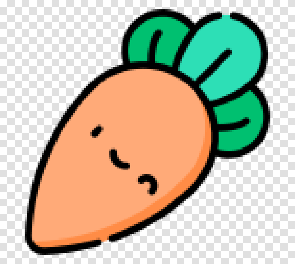 Carrot Kawaii Sticker By Christy Newton Baby Carrot, Plectrum, Sack, Bag Transparent Png
