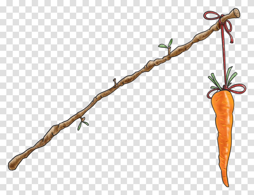 Carrot On Stick2x Carrot On Stick, Plant, Tree, Flower, Animal Transparent Png