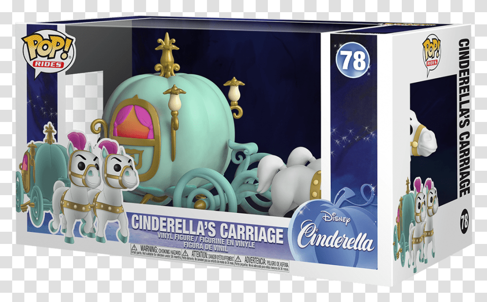 Carruaje De Cenicienta Funko Pop Cenicienta Pop Rides Cinderella Cinderella's Carriage, Advertisement, Poster, Bird, Animal Transparent Png