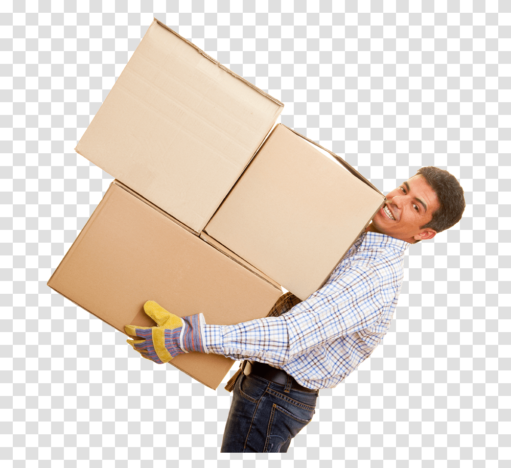 Carrying A Heavy Box Guy Carrying Heavy Boxes, Person, Human, Package Delivery, Carton Transparent Png