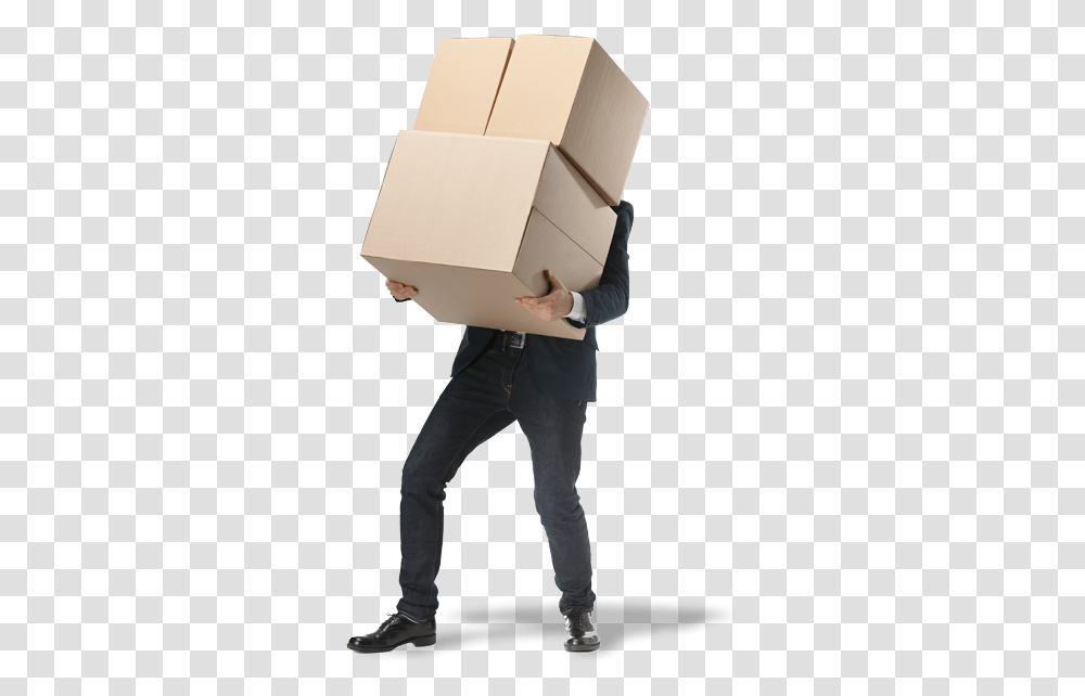 Carrying Box Mover Stock, Person, Human, Cardboard, Carton Transparent Png