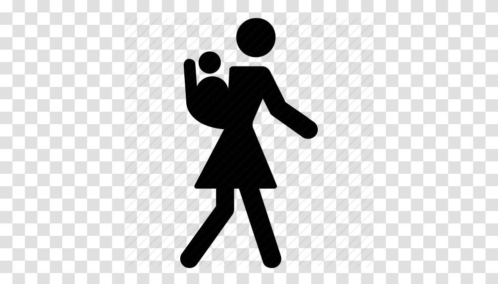 Carrying Familiar Family Kid Walking Mother Walking Icon, Piano, Leisure Activities, Musical Instrument, Silhouette Transparent Png
