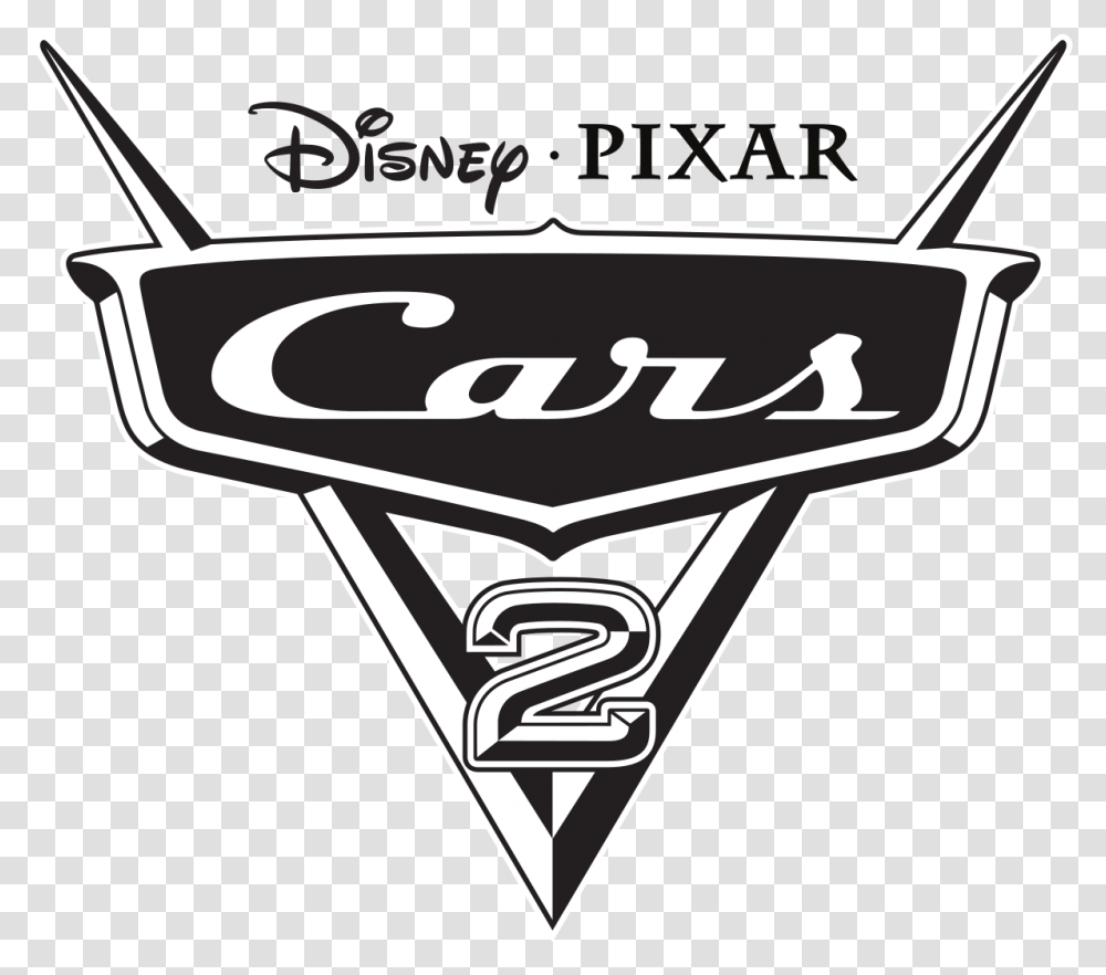 Cars 2 Disney Cars Logo, Vehicle, Transportation, Symbol, Stencil Transparent Png