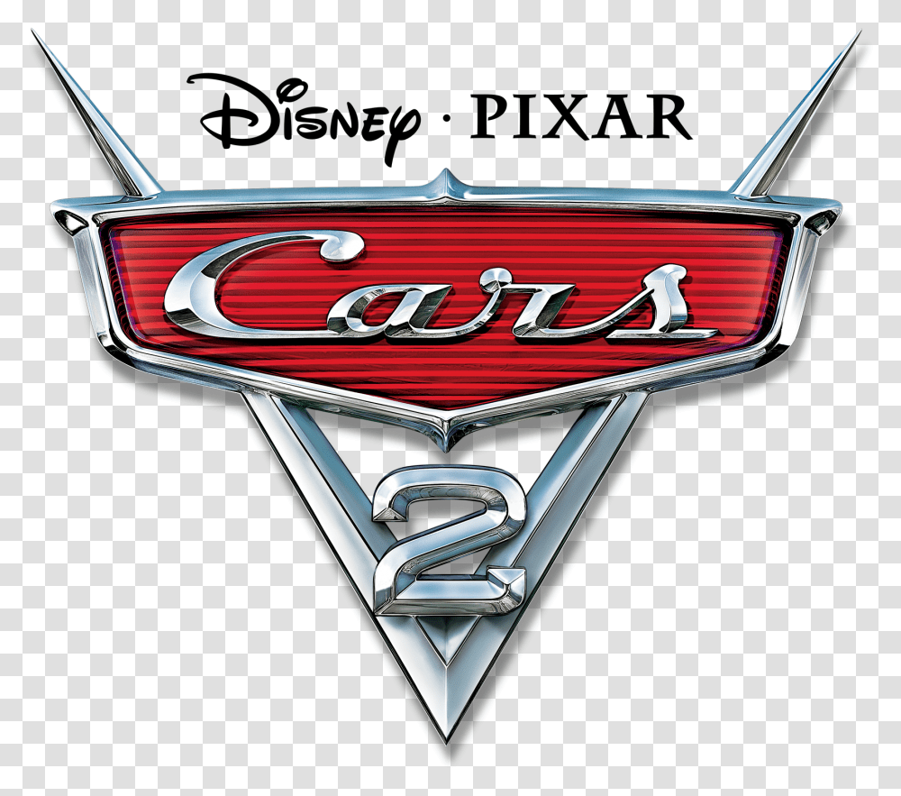 Cars 2 Logo Amp Clipart Free Cars 2 Movie Logo, Trademark, Emblem, Sports Car Transparent Png