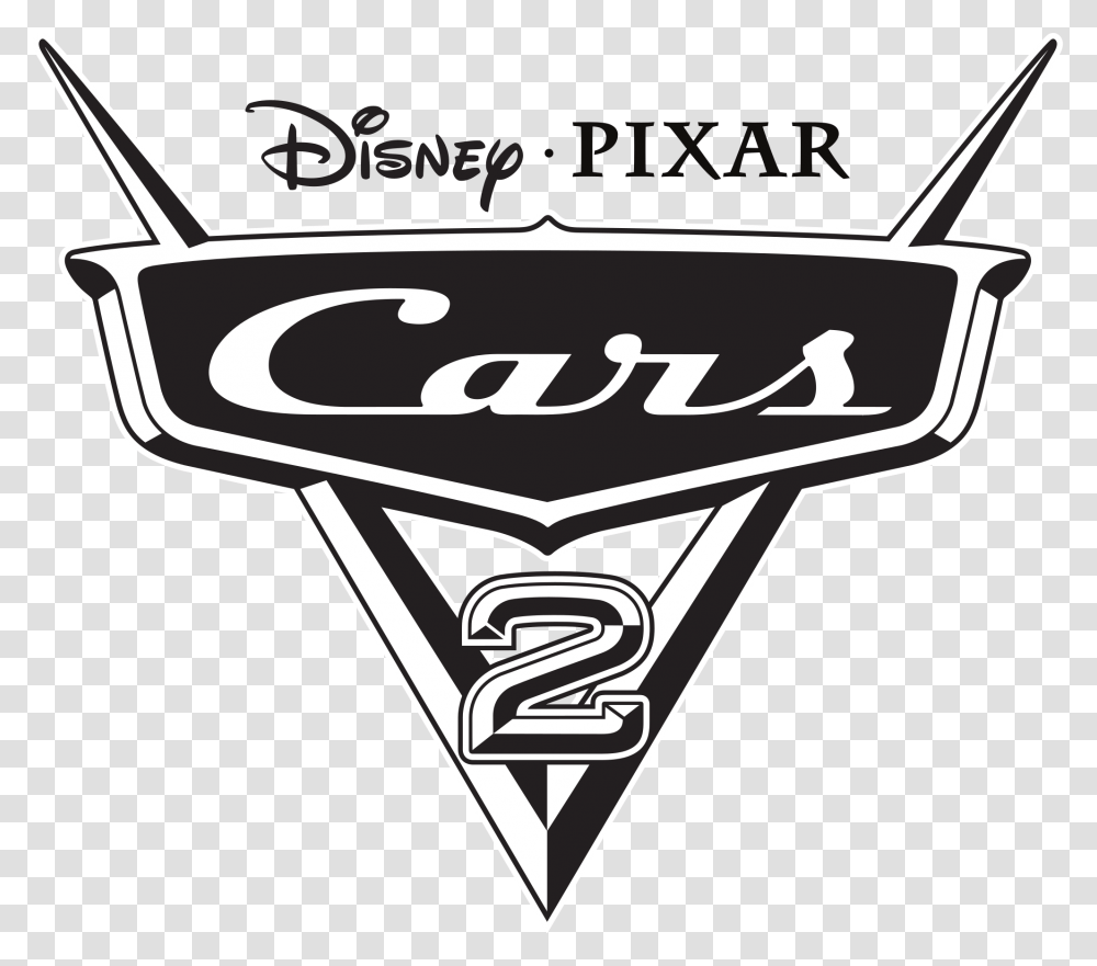 Cars 2 Logo Disney Cars Logo, Vehicle, Transportation, Glass Transparent Png
