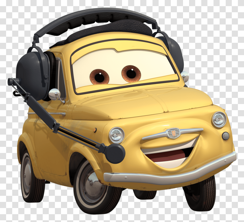 Cars 2 Mater Cars Luigi, Vehicle, Transportation, Wheel, Machine Transparent Png