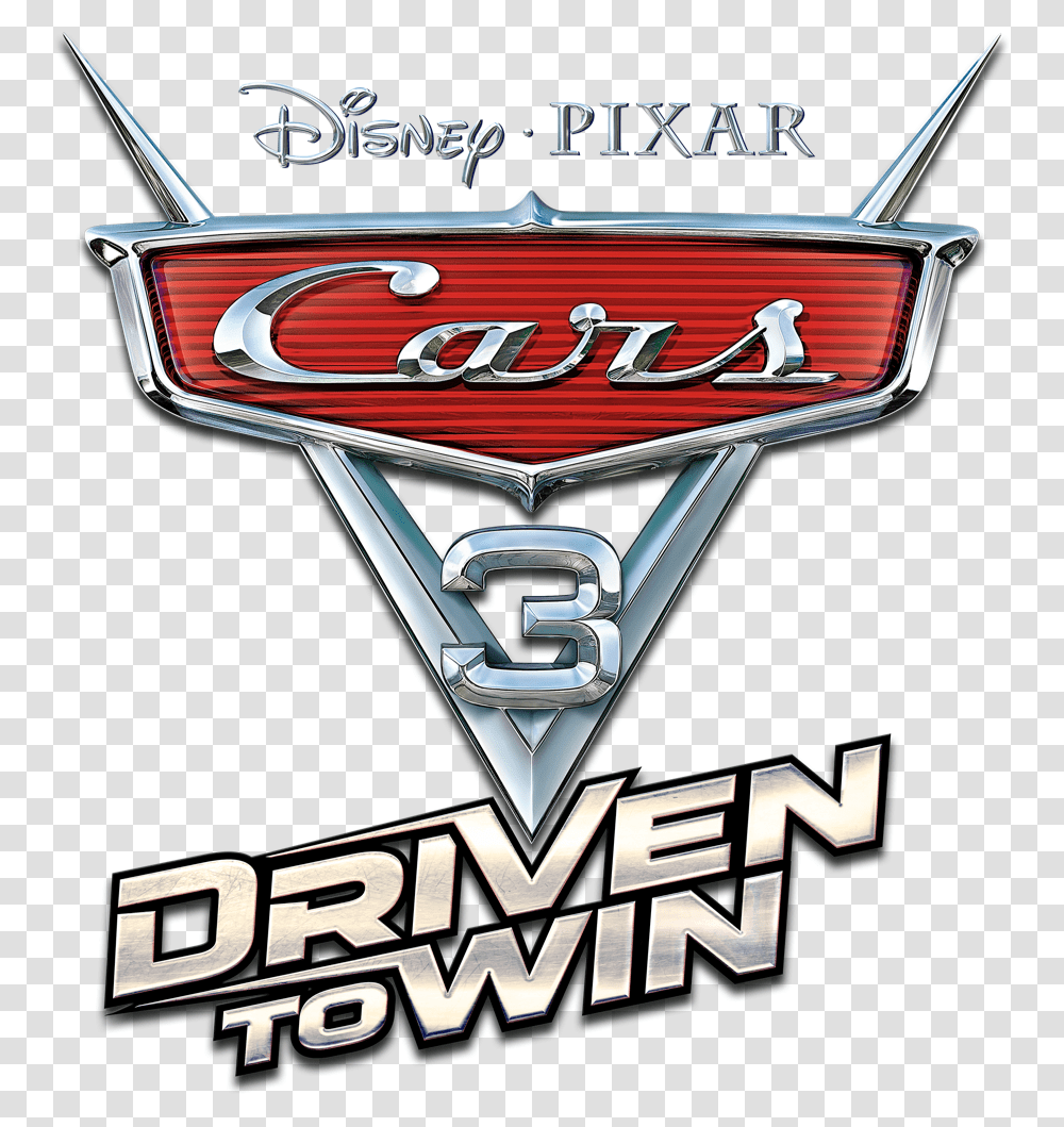 Cars 3 Driven To Win Logo, Trademark, Flyer, Poster Transparent Png