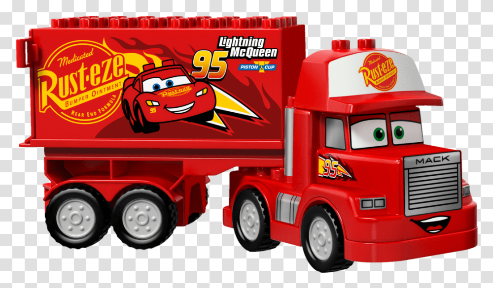 Cars 3 Lego Duplo, Truck, Vehicle, Transportation, Trailer Truck Transparent Png